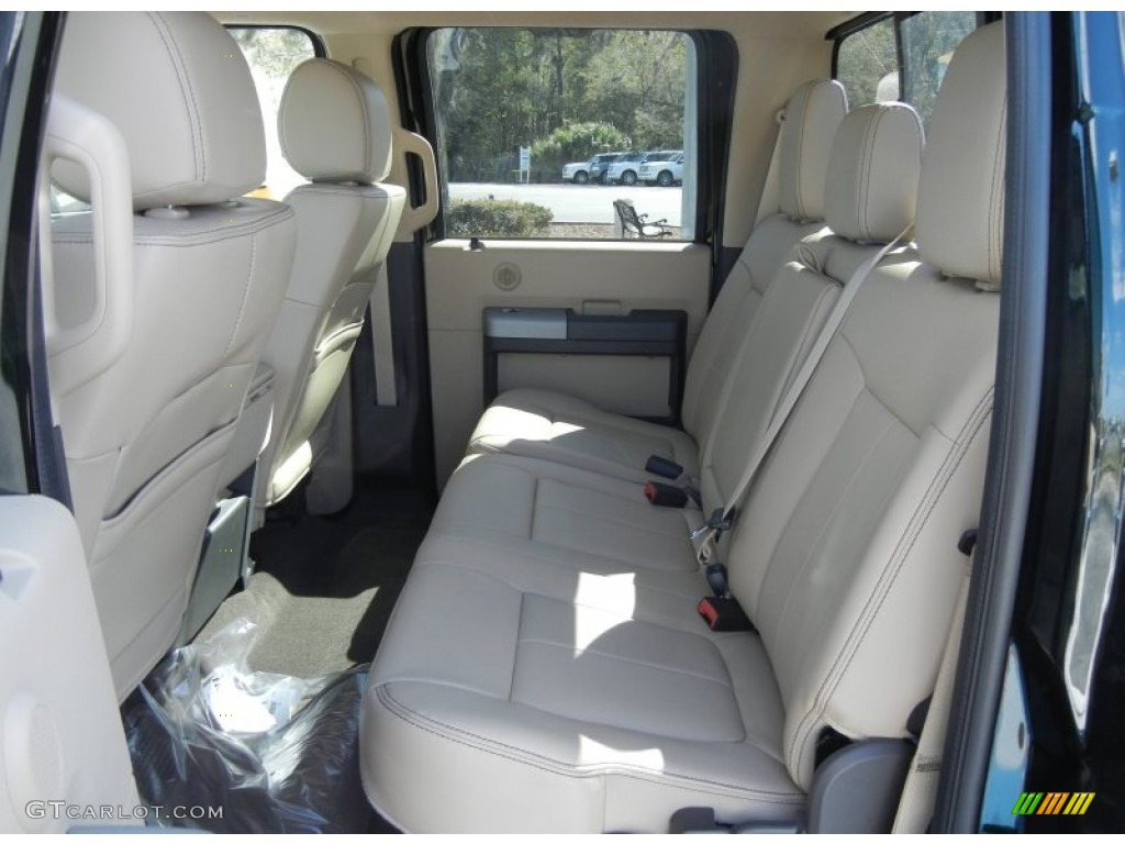 2013 Ford F250 Super Duty Lariat Crew Cab Rear Seat Photo #77835524
