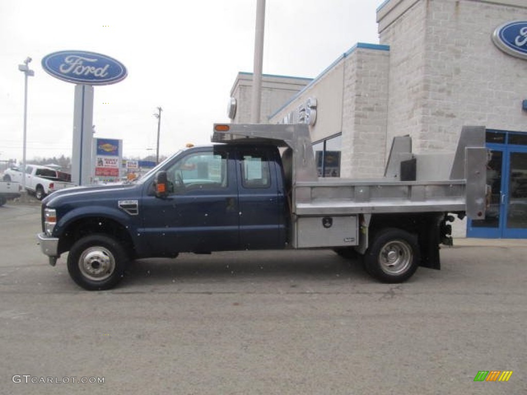 Dark Blue Pearl Metallic 2010 Ford F350 Super Duty XL Regular Cab 4x4 Dump Truck Exterior Photo #77835918