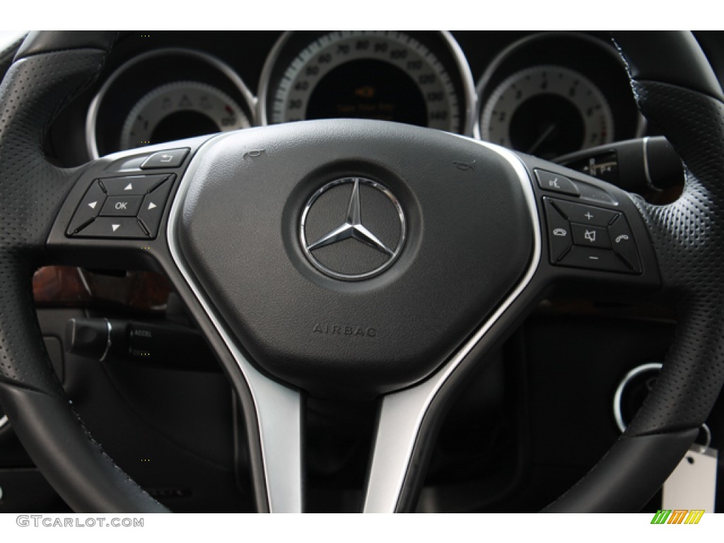 2013 Mercedes-Benz CLS 550 4Matic Coupe Black Steering Wheel Photo #77836341