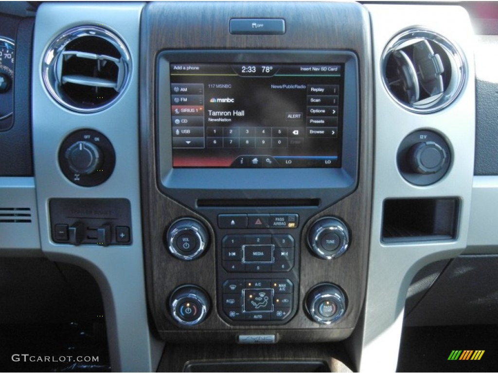 2013 F150 Lariat SuperCrew - Ruby Red Metallic / Black photo #10