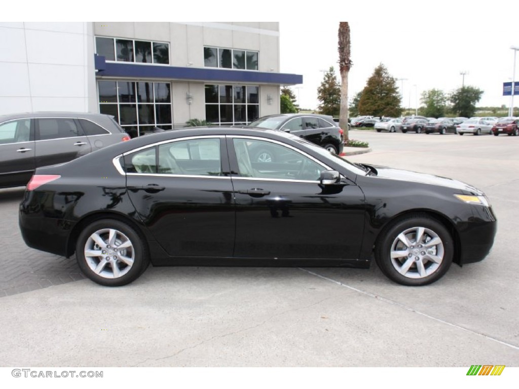 Crystal Black Pearl 2013 Acura TL Standard TL Model Exterior Photo #77837371