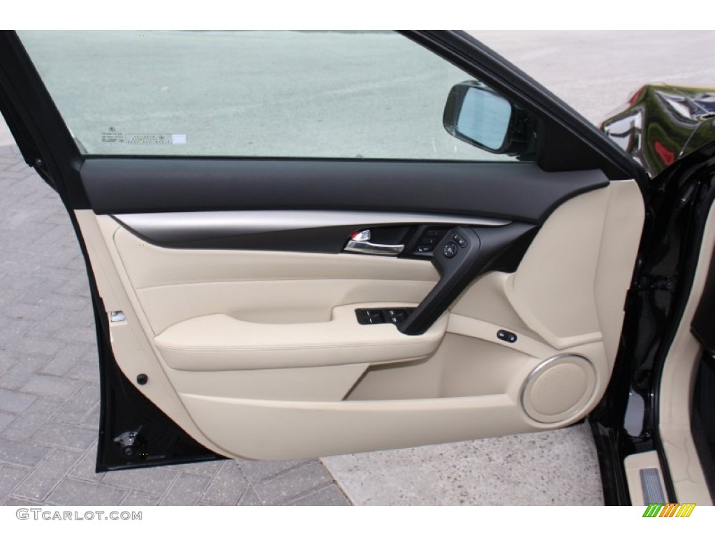 2013 Acura TL Standard TL Model Parchment Door Panel Photo #77837415