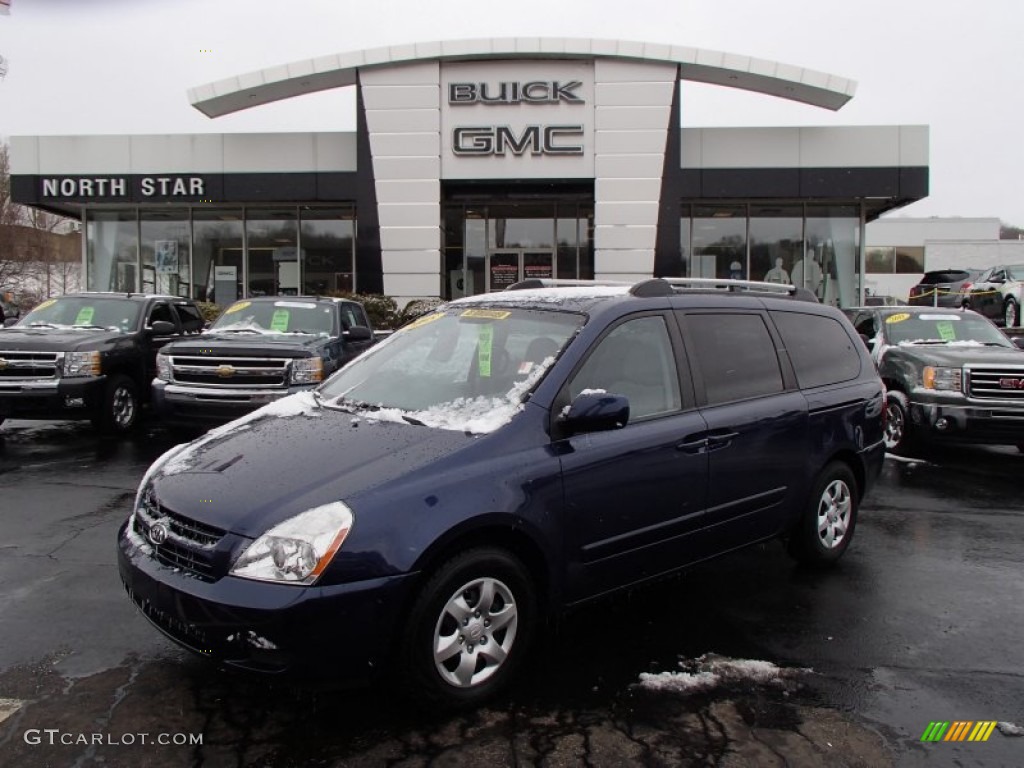 2008 Sedona LX - Velvet Blue Metallic / Gray photo #1