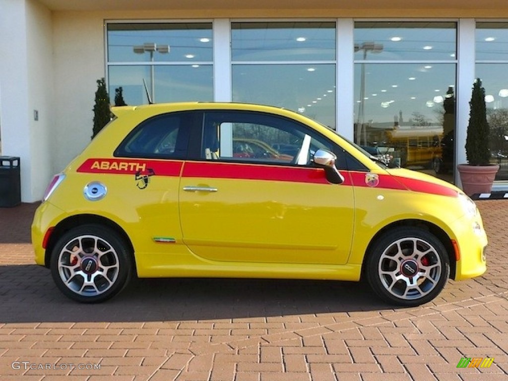Giallo (Yellow) 2012 Fiat 500 Sport Exterior Photo #77838735