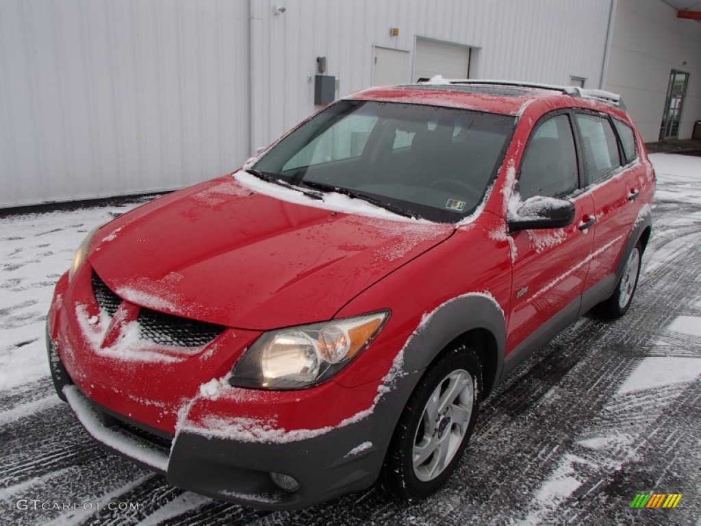 Salsa Red 2003 Pontiac Vibe Standard Vibe Model Exterior Photo #77839014