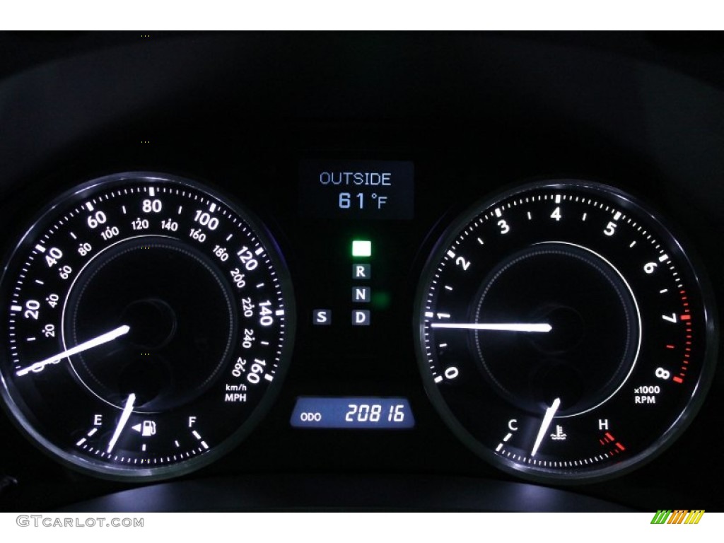 2012 Lexus IS 250 C Convertible Gauges Photo #77839479