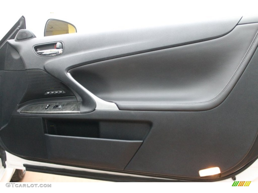 2012 Lexus IS 250 C Convertible Light Gray Door Panel Photo #77839662