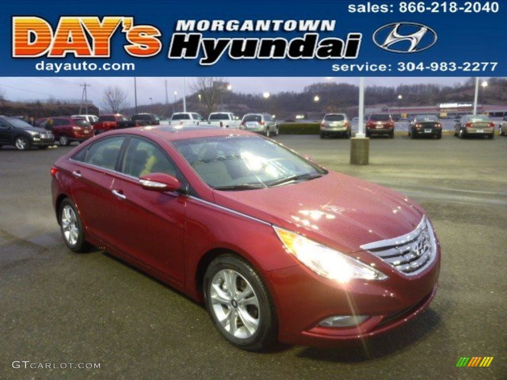 2013 Sonata Limited - Sparkling Ruby / Camel photo #1