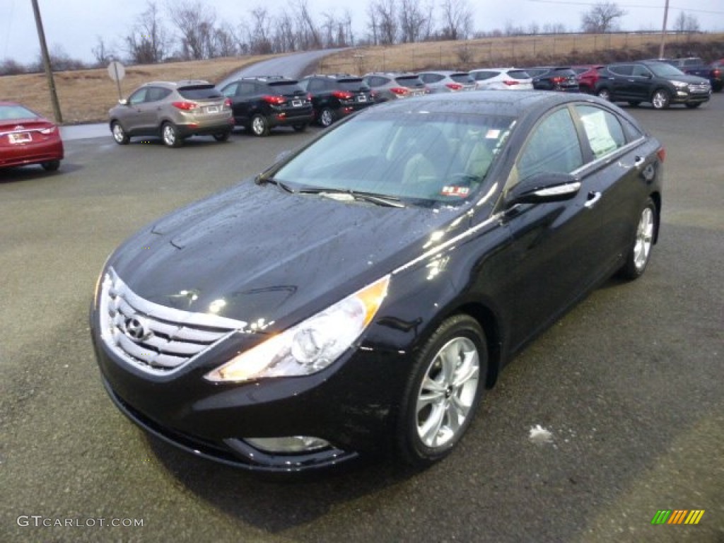 Midnight Black 2013 Hyundai Sonata Limited Exterior Photo #77841369