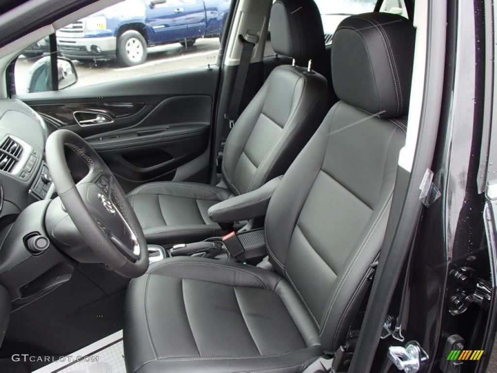 Ebony Interior 2013 Buick Encore Leather AWD Photo #77843211