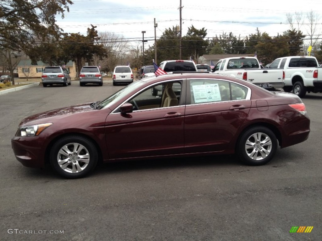 Basque Red Pearl 2008 Honda Accord LX-P Sedan Exterior Photo #77843705