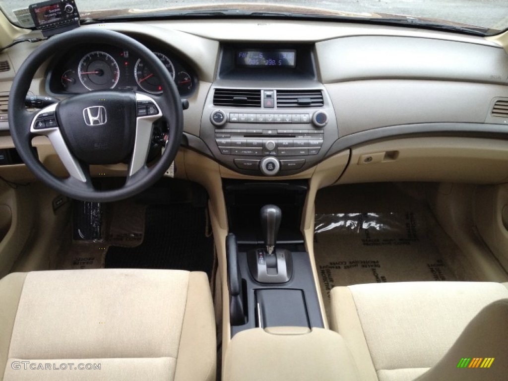 2008 Honda Accord LX-P Sedan Ivory Dashboard Photo #77843769