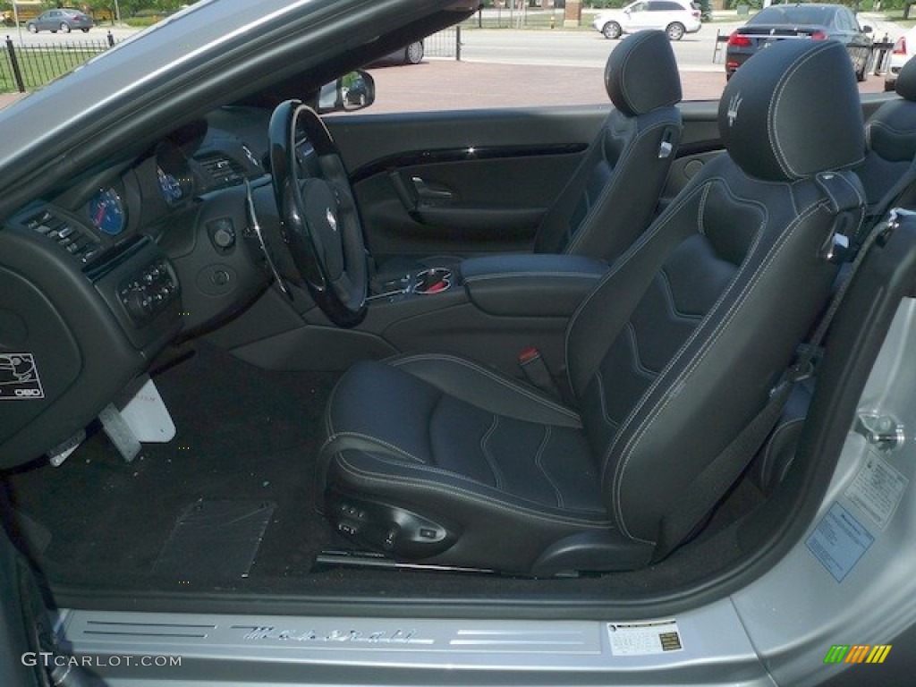 Nero Interior 2012 Maserati GranTurismo Convertible GranCabrio Sport Photo #77843979