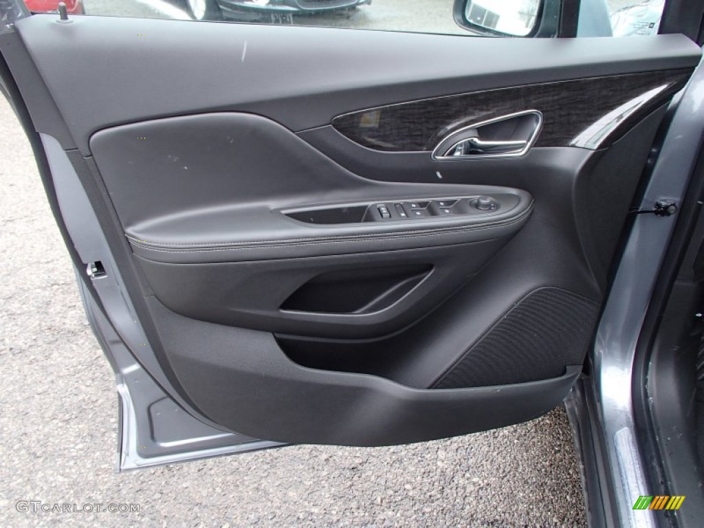 2013 Buick Encore Convenience AWD Ebony Door Panel Photo #77844213