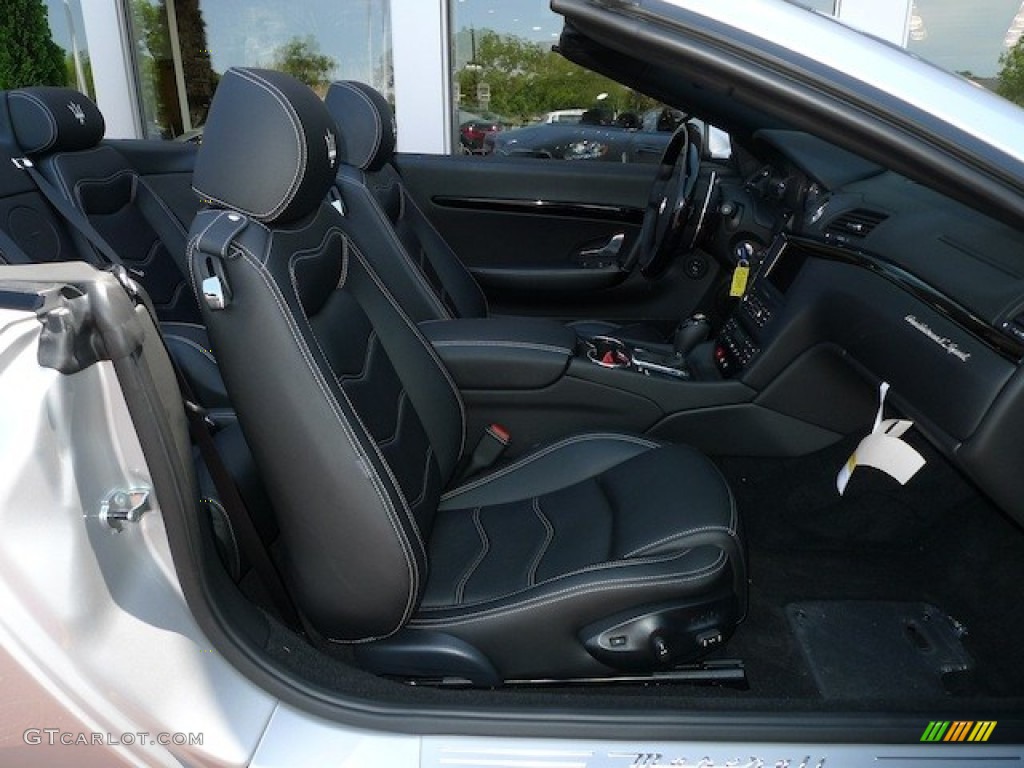 Nero Interior 2012 Maserati GranTurismo Convertible GranCabrio Sport Photo #77844336