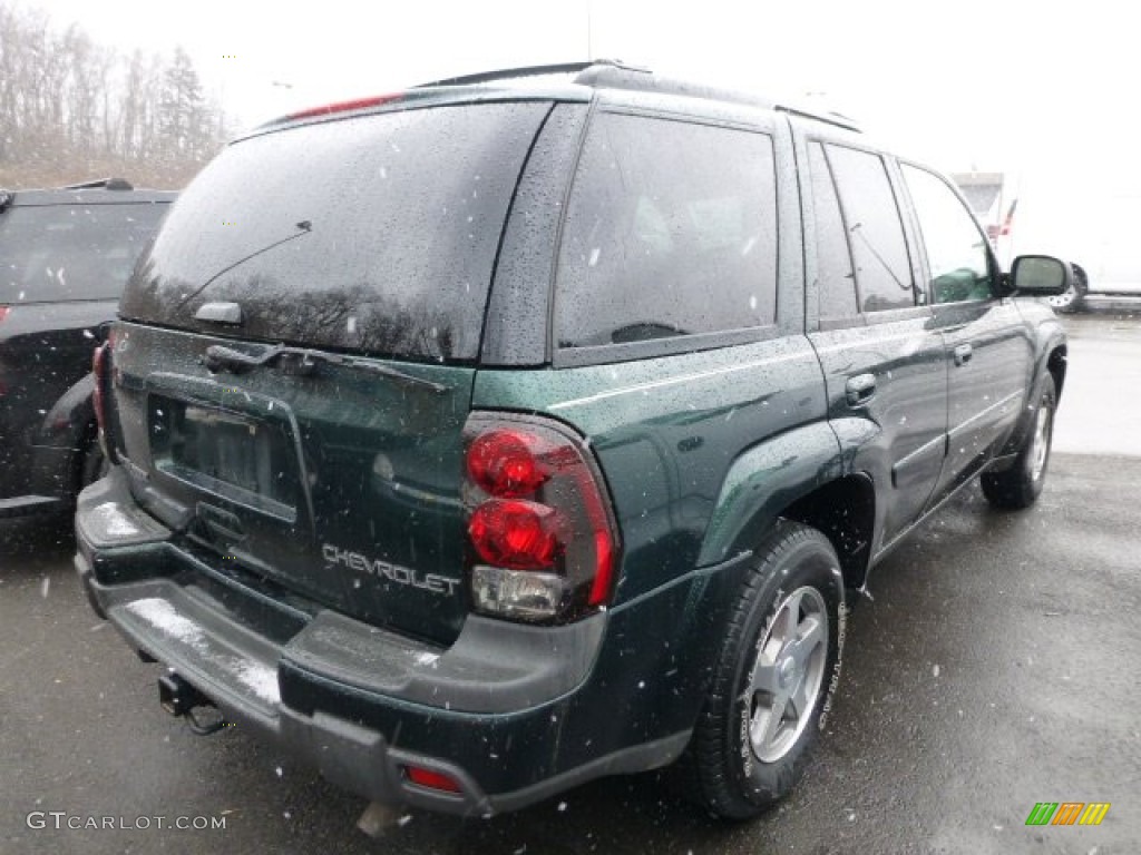 2004 TrailBlazer LS 4x4 - Dark Green Metallic / Dark Pewter photo #2