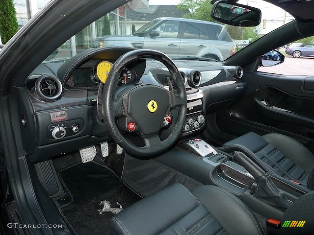 Black Interior 2009 Ferrari 599 GTB Fiorano HGTE Photo #77846103