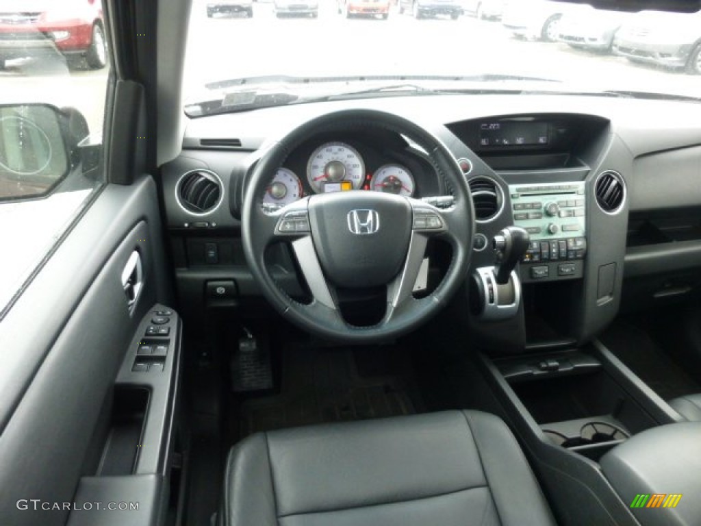 2009 Honda Pilot EX-L 4WD Black Dashboard Photo #77846104