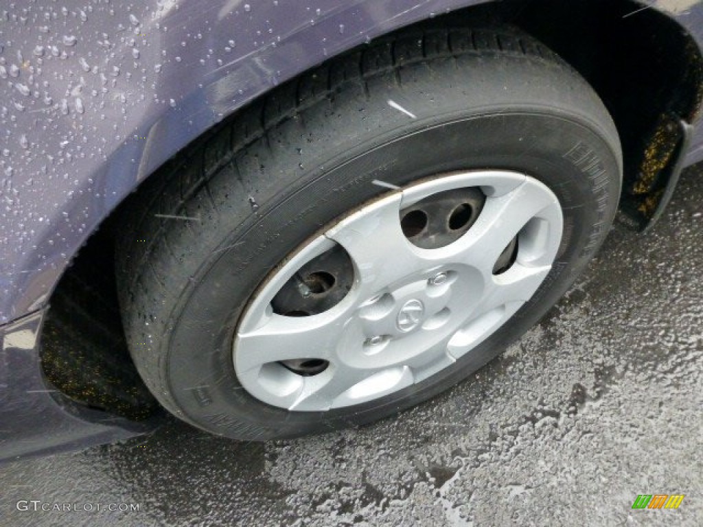 2002 Elantra GLS Sedan - Midnight Gray / Gray photo #7