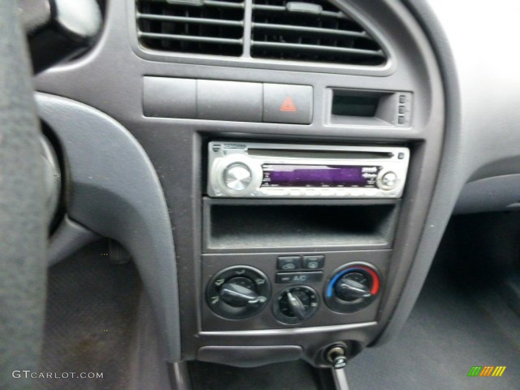 2002 Elantra GLS Sedan - Midnight Gray / Gray photo #13