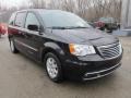 Brilliant Black Crystal Pearl 2012 Chrysler Town & Country Touring Exterior