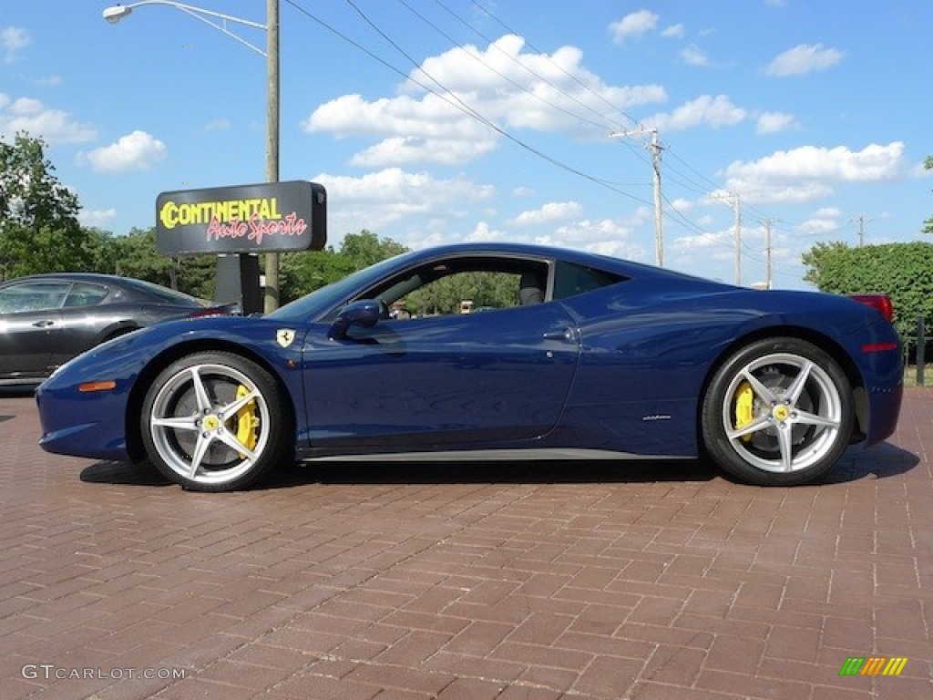 Blue Scozia (Dark Blue) 2010 Ferrari 458 Italia Exterior Photo #77848254