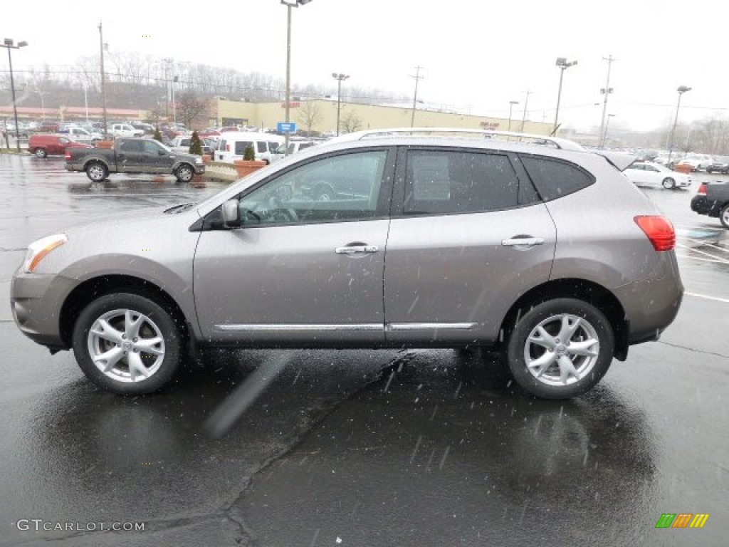 2011 Rogue SV AWD - Platinum Graphite / Black photo #6