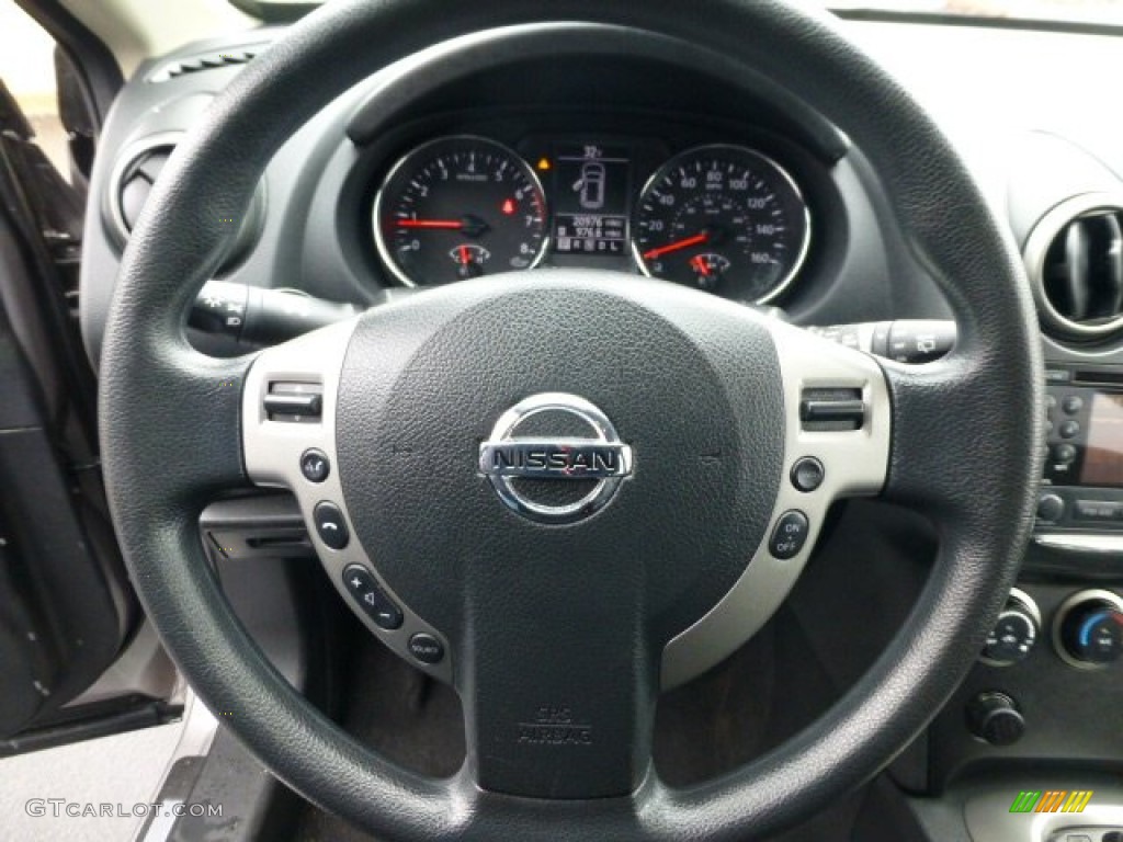 2011 Rogue SV AWD - Platinum Graphite / Black photo #17