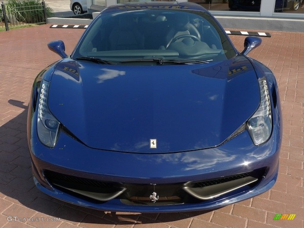 Blue Scozia (Dark Blue) 2010 Ferrari 458 Italia Exterior Photo #77848644