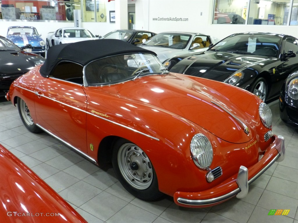 Red 1956 Porsche 356 1500 S Speedster Exterior Photo #77849106