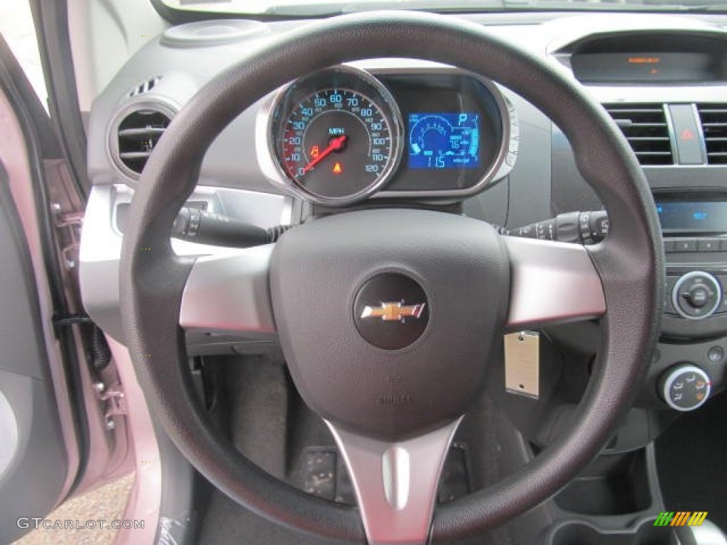2013 Chevrolet Spark LS Silver/Silver Steering Wheel Photo #77849724