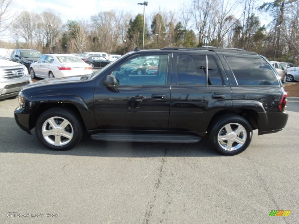 Black 2008 Chevrolet TrailBlazer LT 4x4 Exterior Photo #77850559