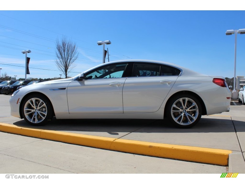 2013 6 Series 640i Gran Coupe - Mineral White Metallic / Cinnamon Brown photo #5