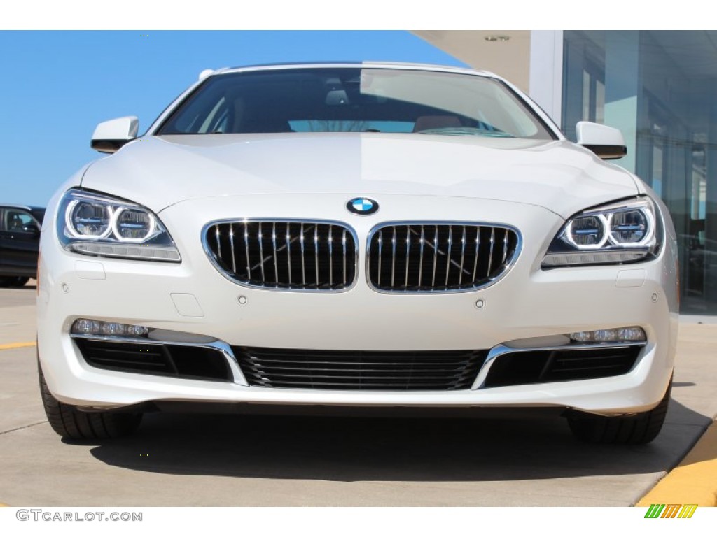 2013 6 Series 640i Gran Coupe - Mineral White Metallic / Cinnamon Brown photo #7