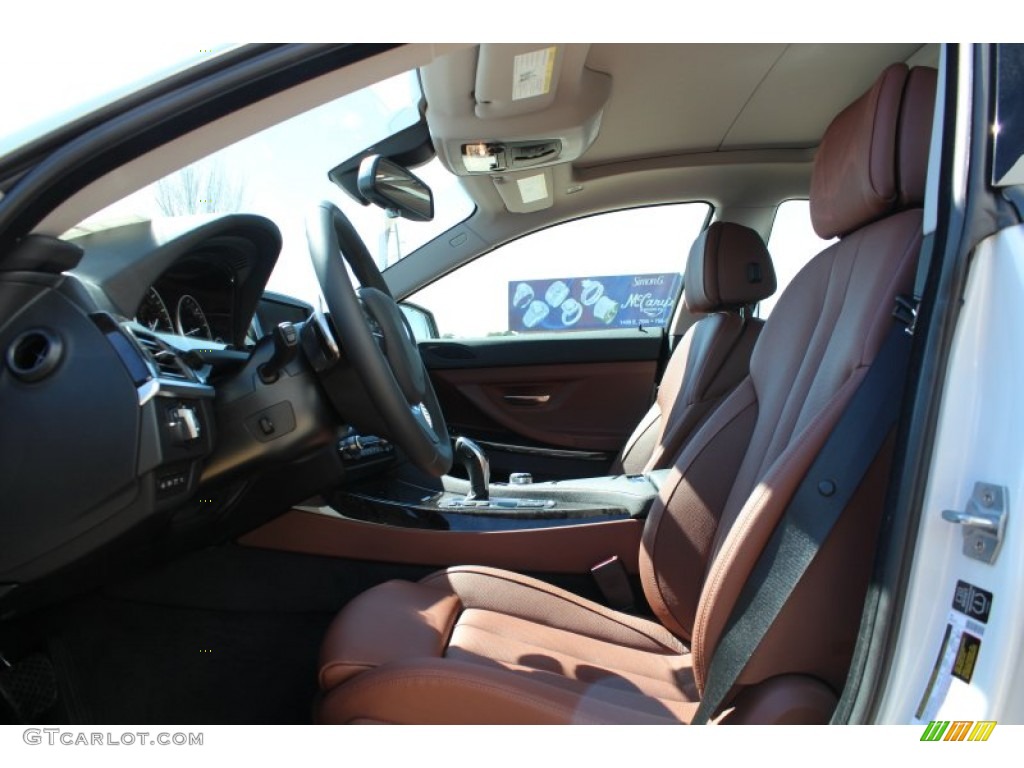 2013 BMW 6 Series 640i Gran Coupe Front Seat Photo #77850897