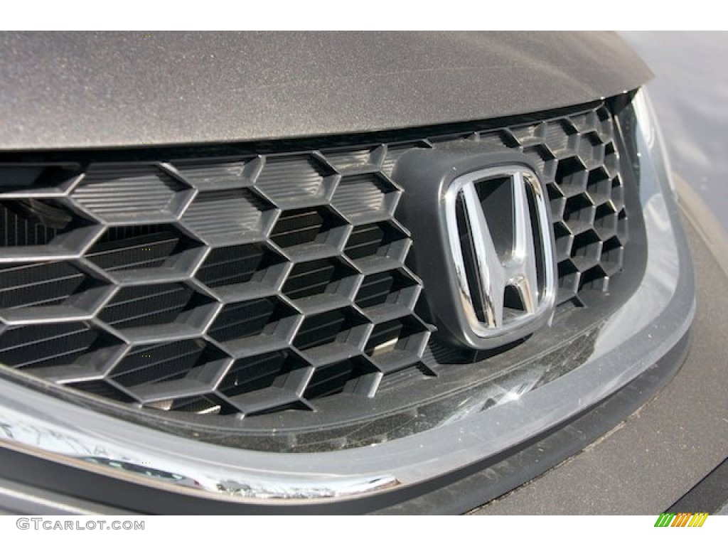 2013 Civic HF Sedan - Polished Metal Metallic / Gray photo #7