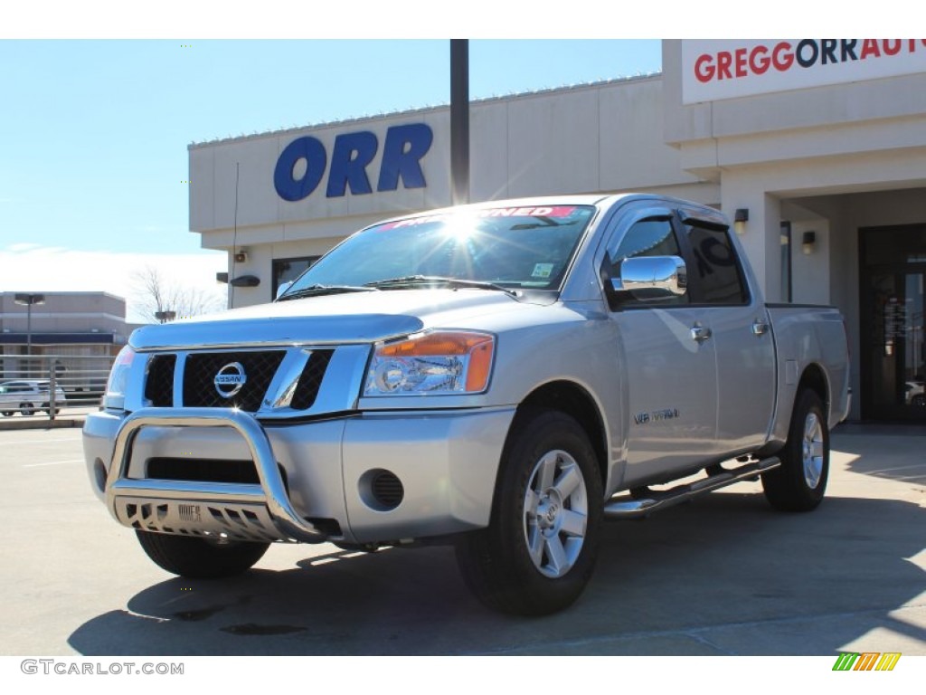 2009 Titan XE Crew Cab - Radiant Silver / Charcoal photo #1