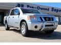 2009 Radiant Silver Nissan Titan XE Crew Cab  photo #2