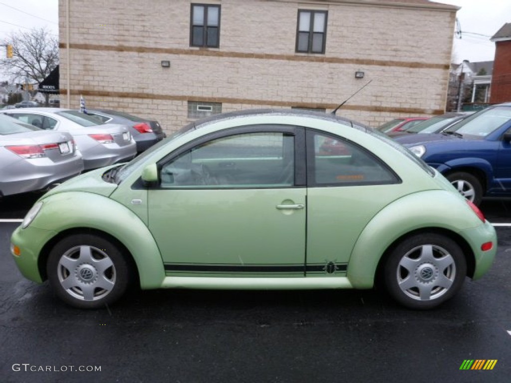 2000 New Beetle GLX 1.8T Coupe - Green / Black photo #2