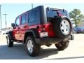 2009 Flame Red Jeep Wrangler Unlimited Rubicon 4x4  photo #3