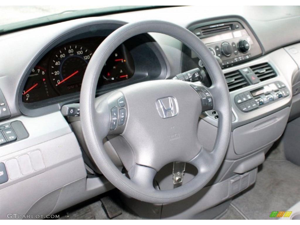 2010 Honda Odyssey EX Gray Steering Wheel Photo #77853300