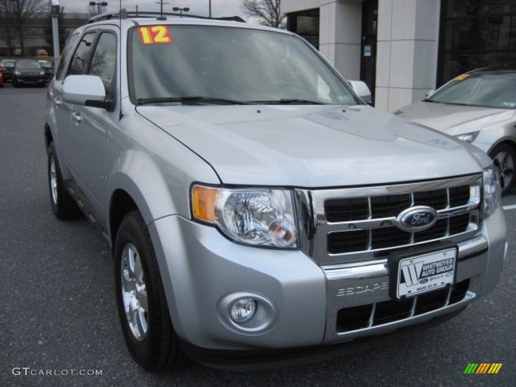 2012 Escape Limited V6 4WD - Ingot Silver Metallic / Charcoal Black photo #2