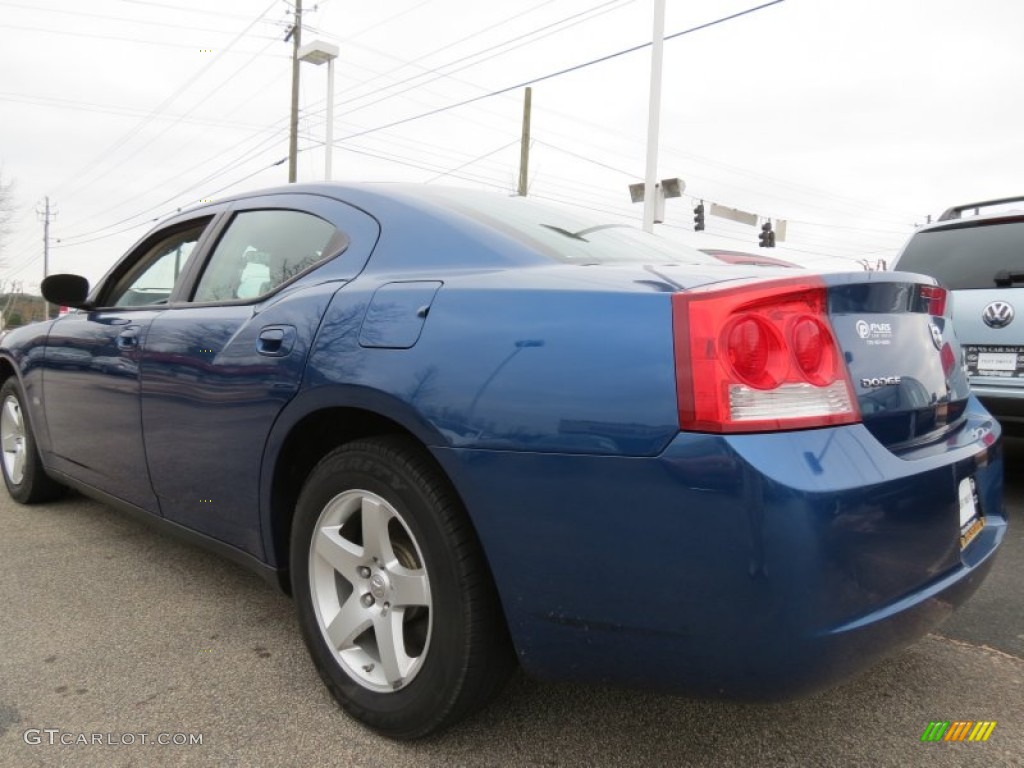 2009 Charger SXT - Deep Water Blue Pearl / Dark Slate Gray photo #2