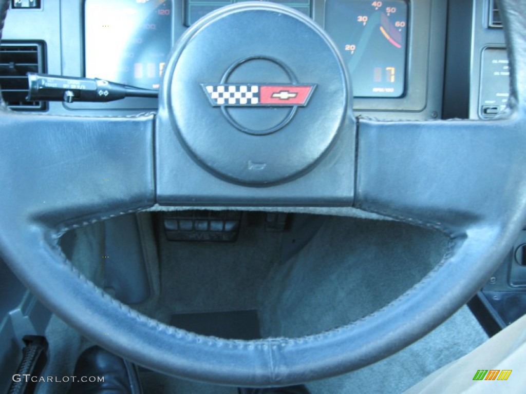 1984 Chevrolet Corvette Coupe Medium Gray Steering Wheel Photo #77855070