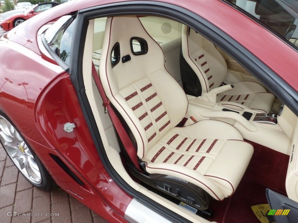 2009 599 GTB Fiorano  - Rosso Mugello (Dark Red) / Cream photo #32