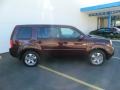 2013 Dark Cherry Pearl Honda Pilot EX-L  photo #7