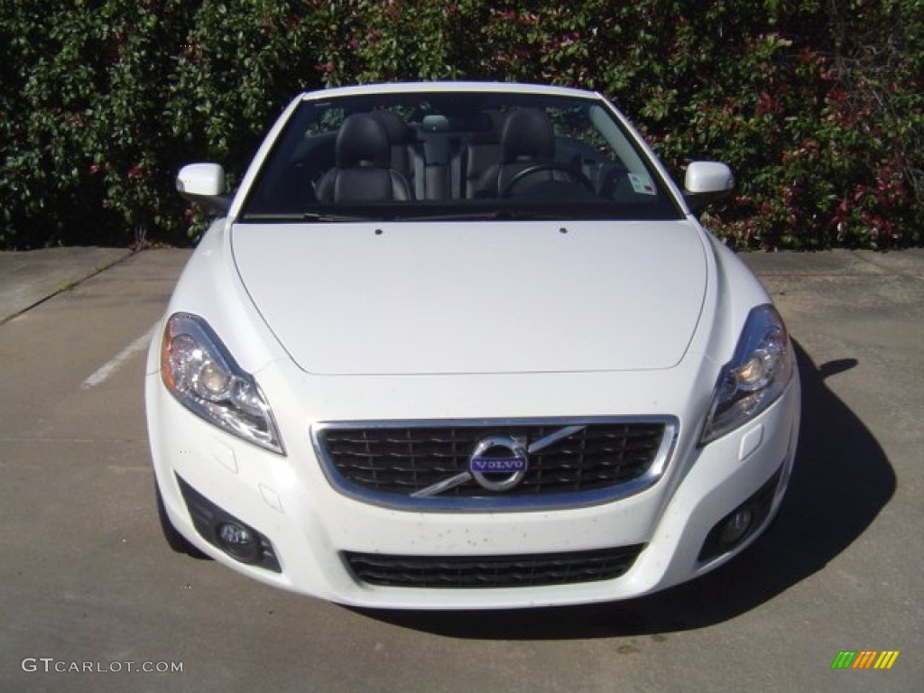 2011 C70 T5 - Ice White / Soverign Hide Cacao Brown Leather/Off Black photo #3