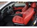 Coral Red/Black Front Seat Photo for 2008 BMW 3 Series #77857173