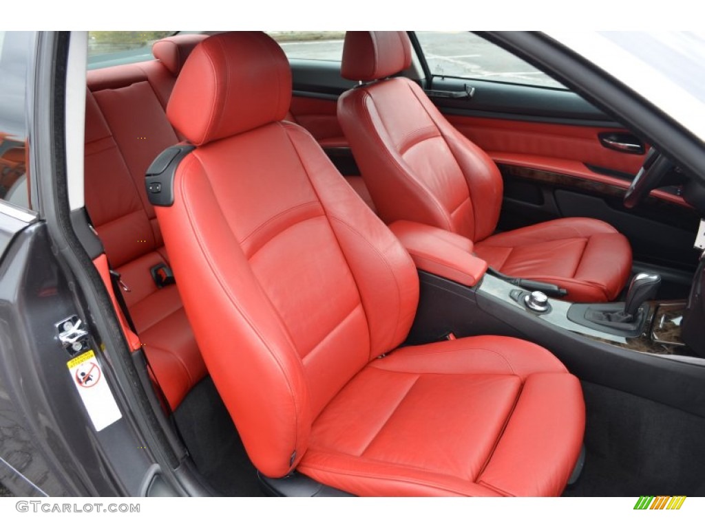 Coral Red/Black Interior 2008 BMW 3 Series 335xi Coupe Photo #77857404