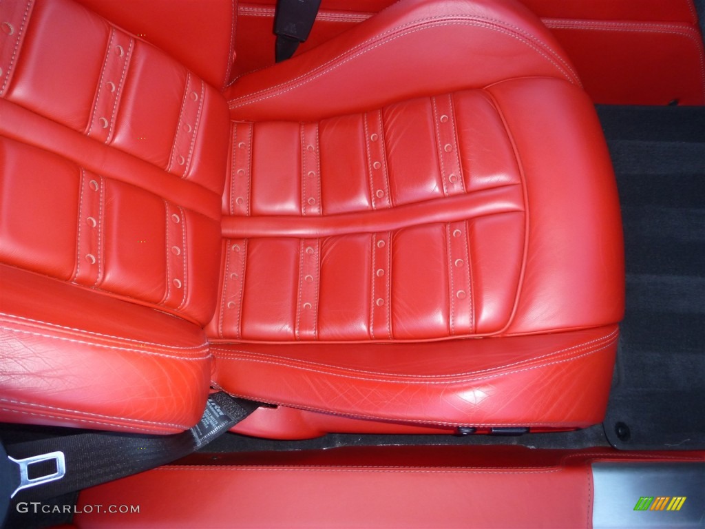 Rosso (Red) Interior 2006 Ferrari F430 Spider F1 Photo #77857689